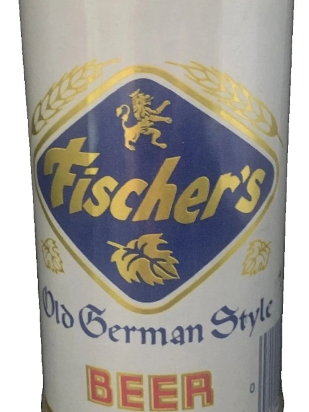 Vintage Beer Can Fischer's Old German Style Beer Pull Tab Empty Steel Can